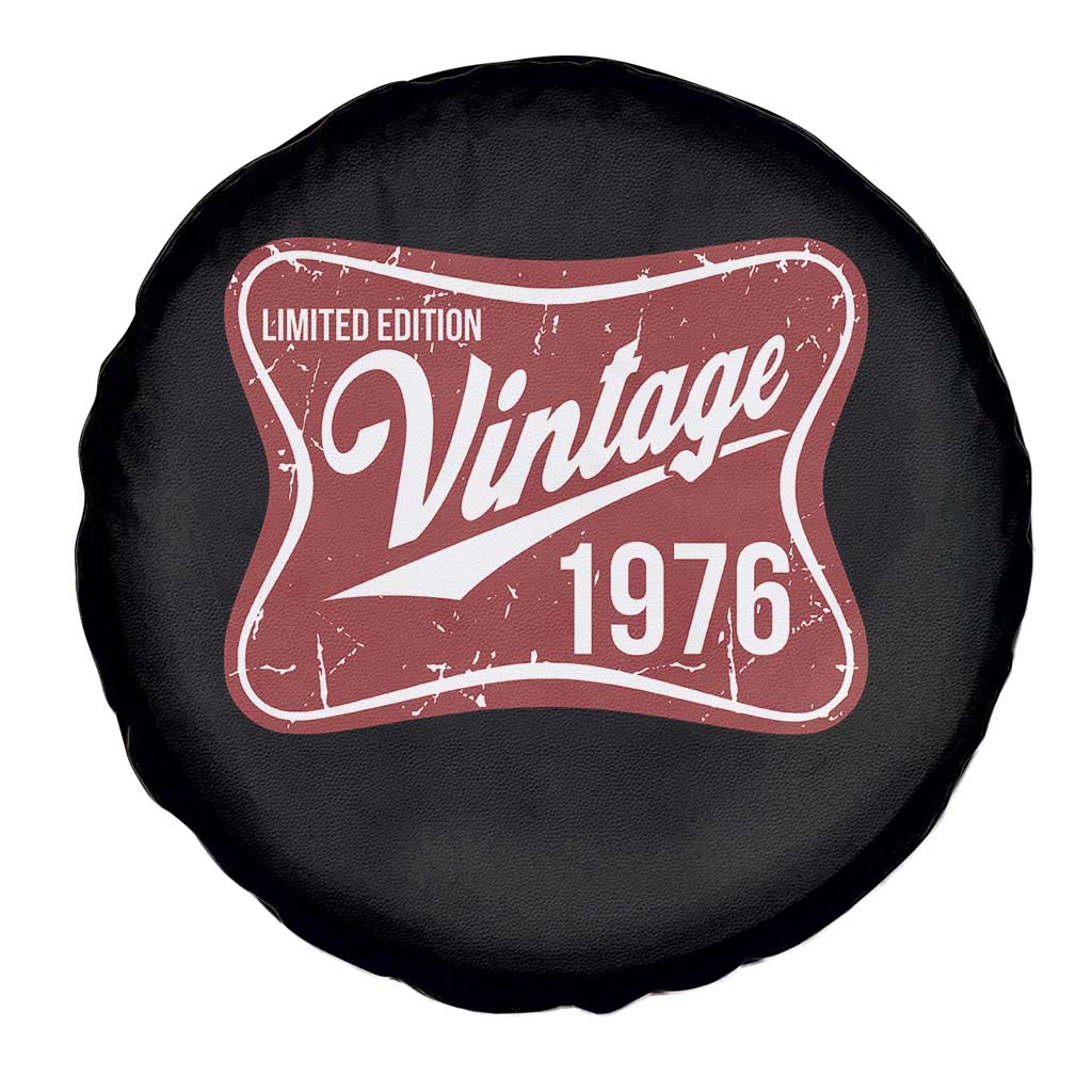 50th Birthday Beer Lover Vintage 1976 Limited Edition Spare Tire Cover Red Metal Beer Soft Sign Graphic