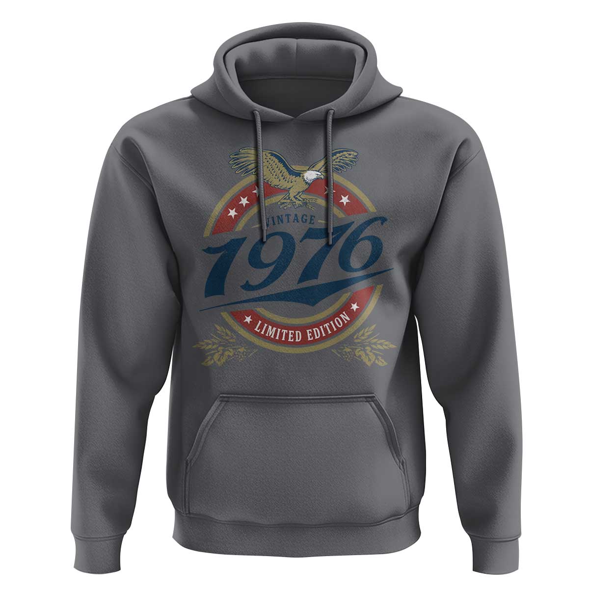 50th Birthday Beer Lover Vintage 1976 Limited Edition Hoodie Bald Eagle