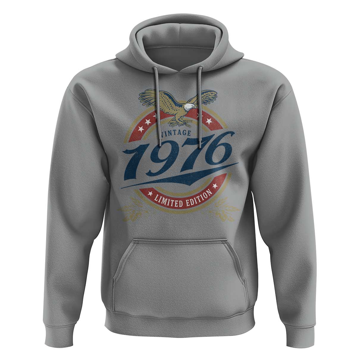 50th Birthday Beer Lover Vintage 1976 Limited Edition Hoodie Bald Eagle