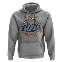 50th Birthday Beer Lover Vintage 1976 Limited Edition Hoodie Bald Eagle
