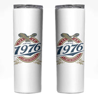 50th Birthday Beer Lover Vintage 1976 Limited Edition Skinny Tumbler Bald Eagle