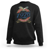 50th Birthday Beer Lover Vintage 1976 Limited Edition Sweatshirt Bald Eagle