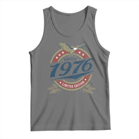 50th Birthday Beer Lover Vintage 1976 Limited Edition Tank Top Bald Eagle