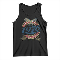50th Birthday Beer Lover Vintage 1976 Limited Edition Tank Top Bald Eagle