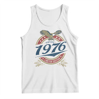 50th Birthday Beer Lover Vintage 1976 Limited Edition Tank Top Bald Eagle