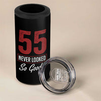 55 Never Looked So Good Funny 55th Birthday 4 in 1 Can Cooler Tumbler
