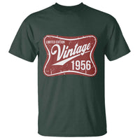 70th Birthday Beer Lover Vintage 1956 Limited Edition T Shirt Red Metal Beer Soft Sign Graphic