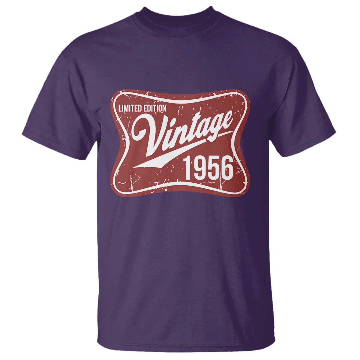 70th Birthday Beer Lover Vintage 1956 Limited Edition T Shirt Red Metal Beer Soft Sign Graphic