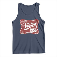 70th Birthday Beer Lover Vintage 1956 Limited Edition Tank Top Red Metal Beer Soft Sign Graphic