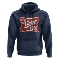60th Birthday Beer Lover Vintage 1966 Limited Edition Hoodie Red Metal Beer Soft Sign Graphic