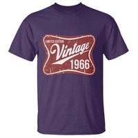 60th Birthday Beer Lover Vintage 1966 Limited Edition T Shirt Red Metal Beer Soft Sign Graphic