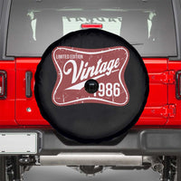 40th Birthday Beer Lover Vintage 1986 Limited Edition Spare Tire Cover Red Metal Beer Soft Sign Graphic