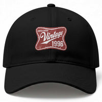 30th Birthday Beer Lover Vintage 1996 Limited Edition Baseball Cap Red Metal Beer Soft Sign Graphic
