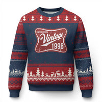 30th Birthday Beer Lover Vintage 1996 Limited Edition Ugly Christmas Sweater Red Metal Beer Soft Sign Graphic