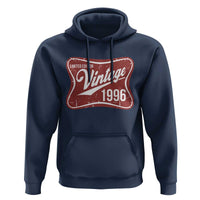 30th Birthday Beer Lover Vintage 1996 Limited Edition Hoodie Red Metal Beer Soft Sign Graphic