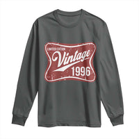 30th Birthday Beer Lover Vintage 1996 Limited Edition Long Sleeve Shirt Red Metal Beer Soft Sign Graphic
