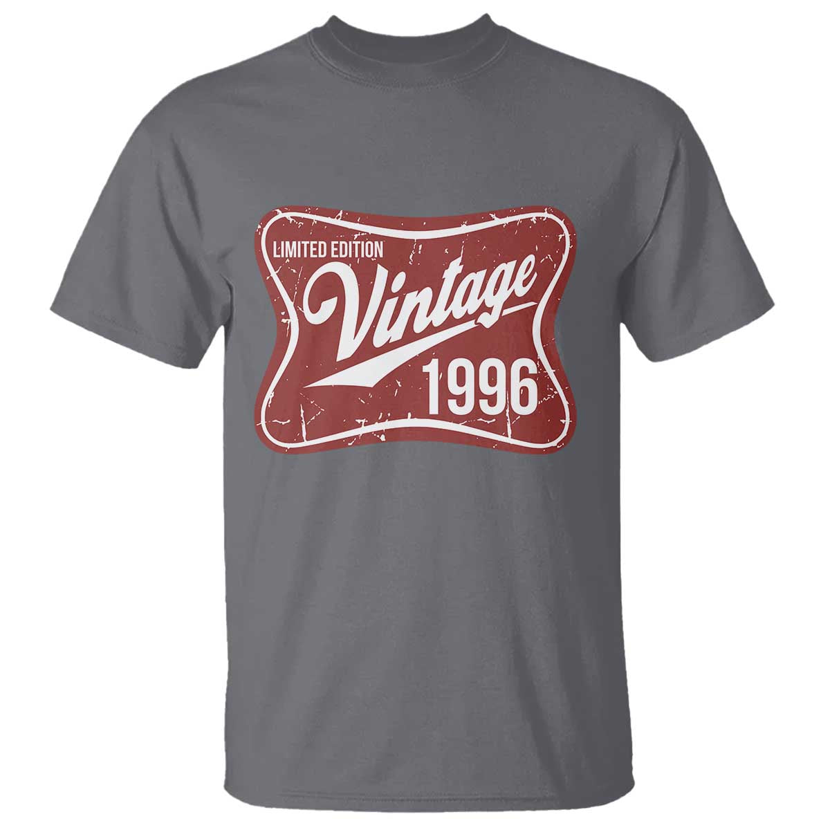 30th Birthday Beer Lover Vintage 1996 Limited Edition T Shirt Red Metal Beer Soft Sign Graphic