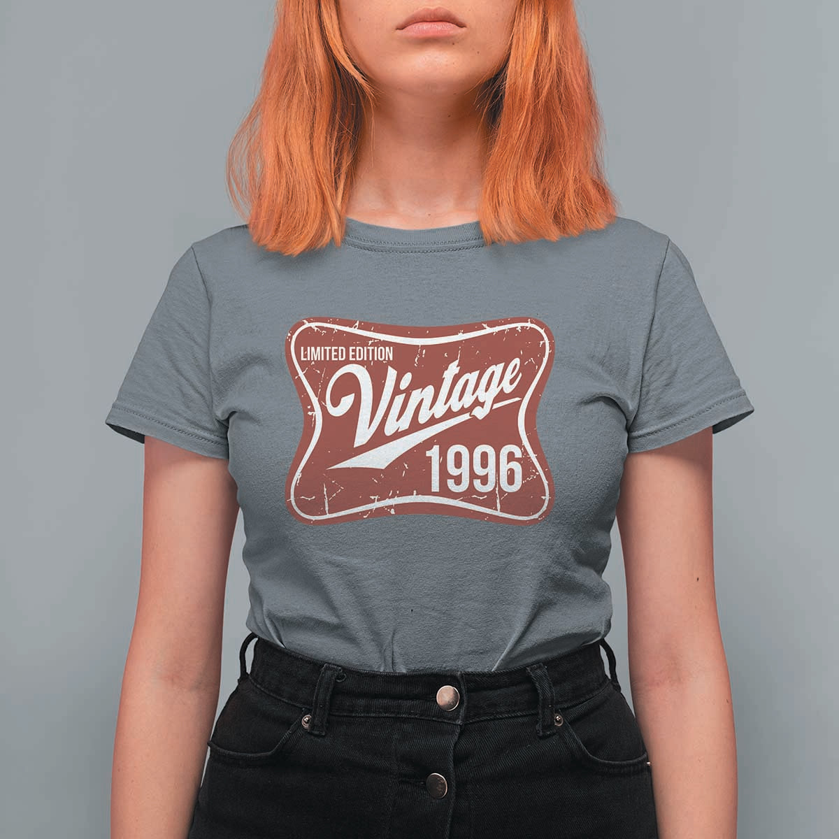 30th Birthday Beer Lover Vintage 1996 Limited Edition T Shirt For Women Red Metal Beer Soft Sign Graphic