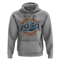 70th Birthday Beer Lover Vintage 1956 Limited Edition Hoodie Bald Eagle