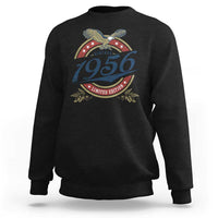 70th Birthday Beer Lover Vintage 1956 Limited Edition Sweatshirt Bald Eagle
