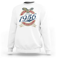 70th Birthday Beer Lover Vintage 1956 Limited Edition Sweatshirt Bald Eagle