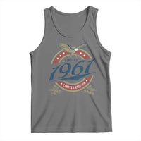 65th Birthday Beer Lover Vintage 1961 Limited Edition Tank Top Bald Eagle