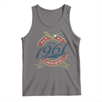 65th Birthday Beer Lover Vintage 1961 Limited Edition Tank Top Bald Eagle