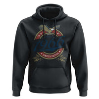 60th Birthday Beer Lover Vintage 1966 Limited Edition Hoodie Bald Eagle
