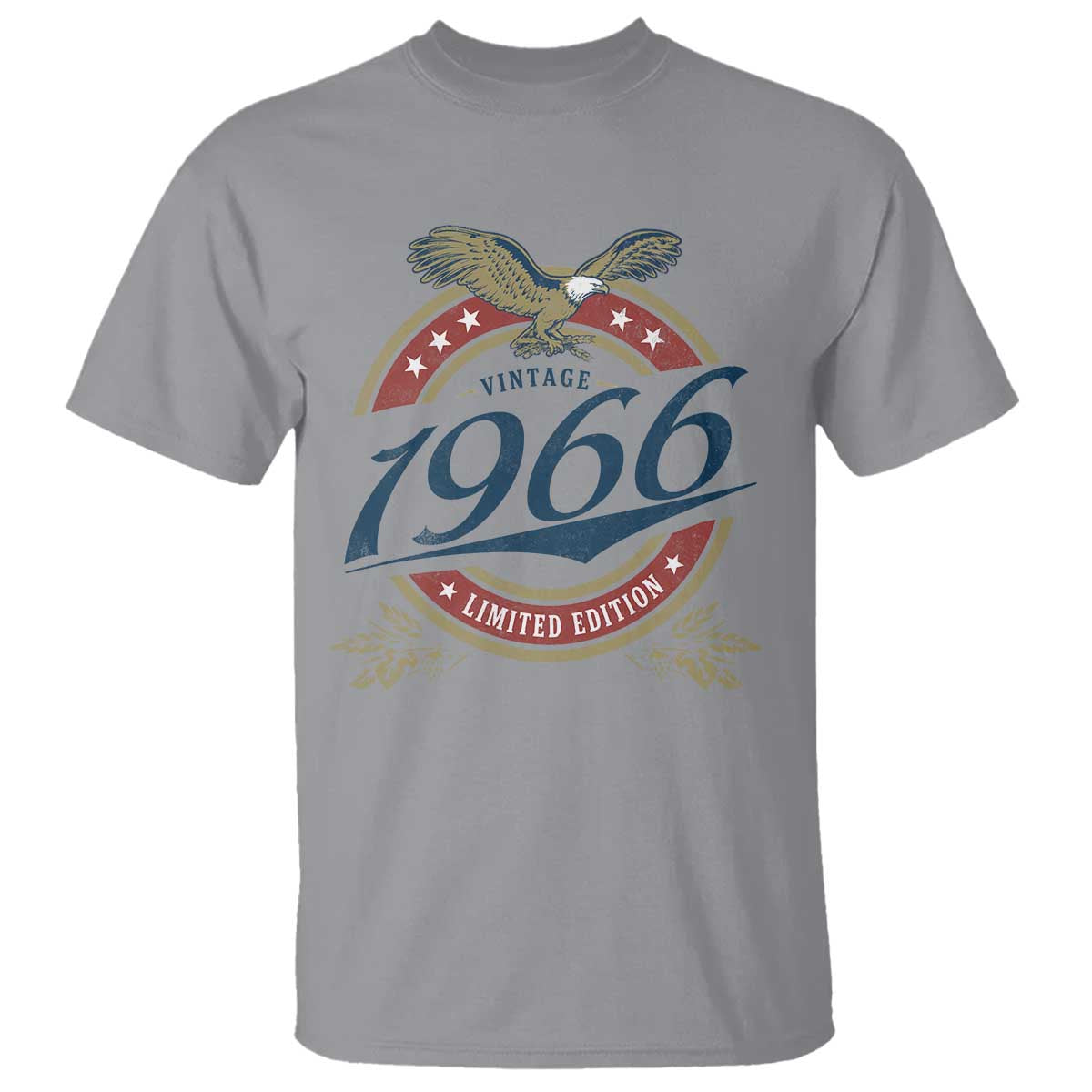 60th Birthday Beer Lover Vintage 1966 Limited Edition T Shirt Bald Eagle