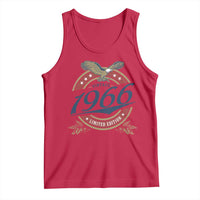 60th Birthday Beer Lover Vintage 1966 Limited Edition Tank Top Bald Eagle