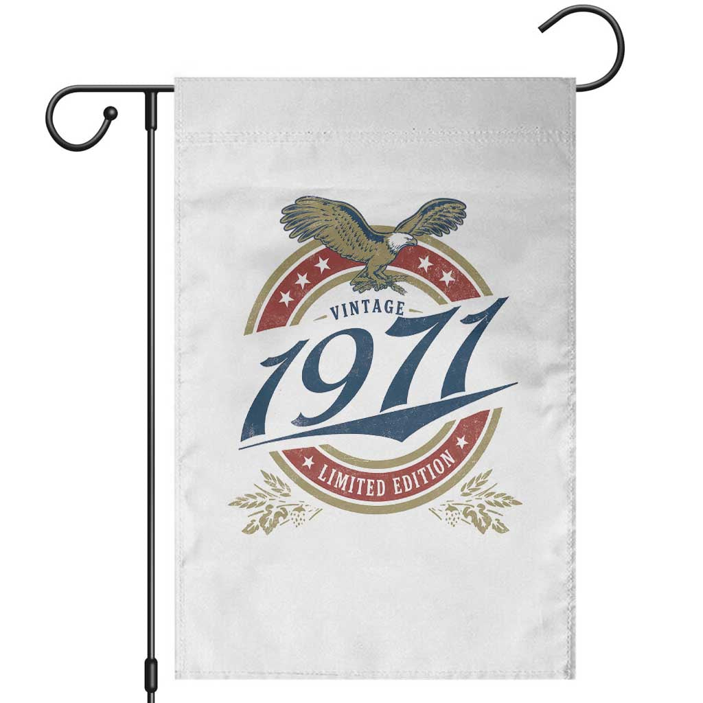 55th Birthday Beer Lover Vintage 1971 Limited Edition Garden Flag Bald Eagle