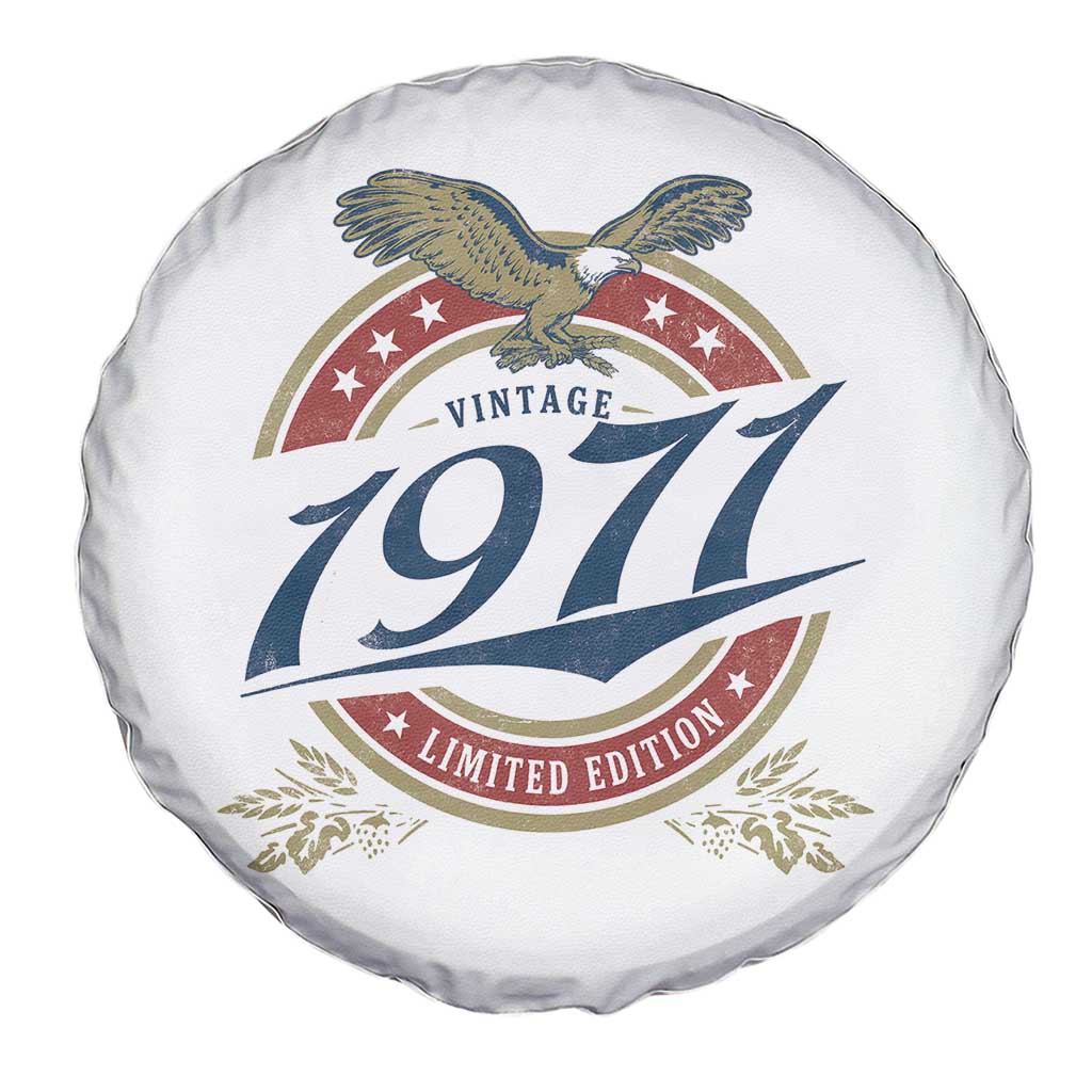 55th Birthday Beer Lover Vintage 1971 Limited Edition Spare Tire Cover Bald Eagle
