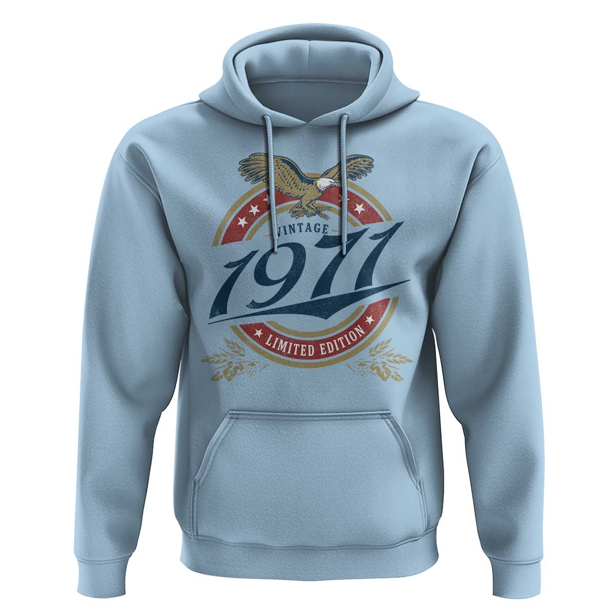 55th Birthday Beer Lover Vintage 1971 Limited Edition Hoodie Bald Eagle