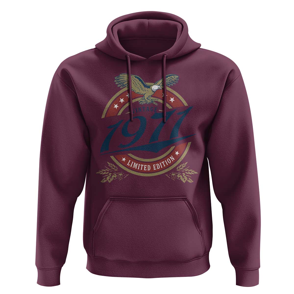 55th Birthday Beer Lover Vintage 1971 Limited Edition Hoodie Bald Eagle