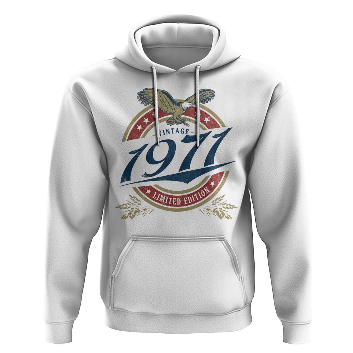 55th Birthday Beer Lover Vintage 1971 Limited Edition Hoodie Bald Eagle