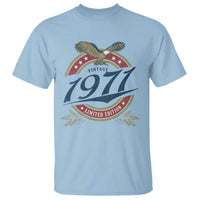 55th Birthday Beer Lover Vintage 1971 Limited Edition T Shirt Bald Eagle