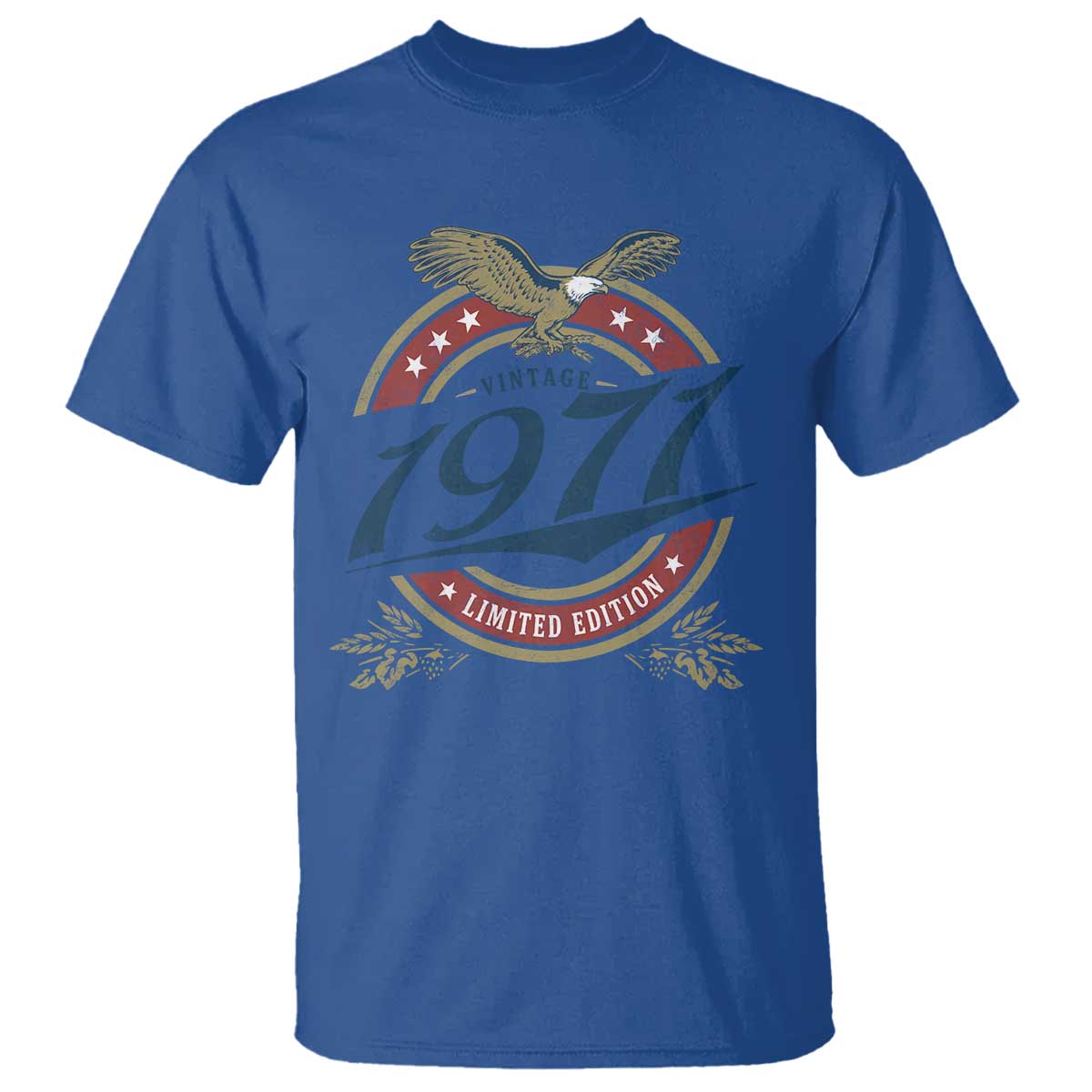 55th Birthday Beer Lover Vintage 1971 Limited Edition T Shirt Bald Eagle