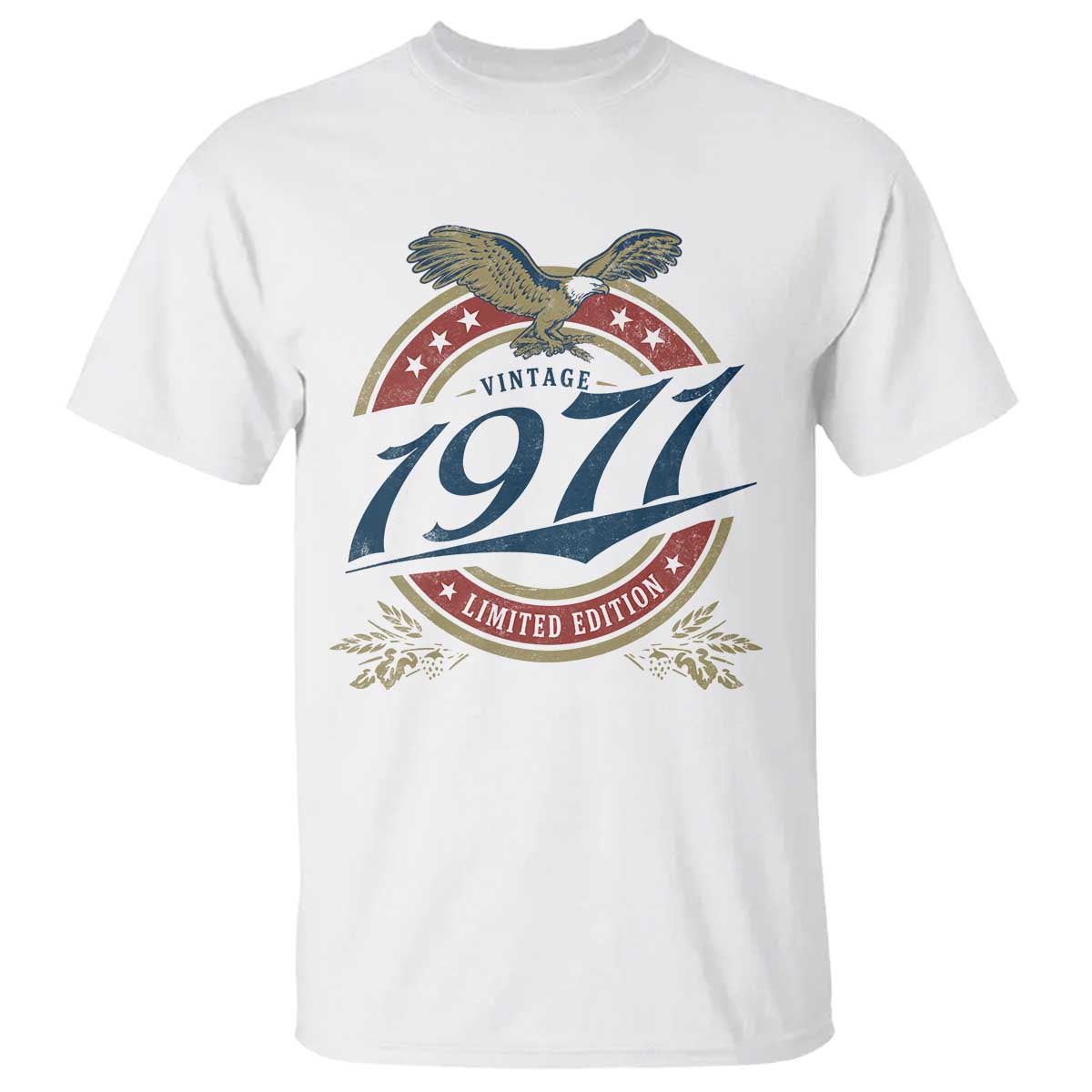 55th Birthday Beer Lover Vintage 1971 Limited Edition T Shirt Bald Eagle