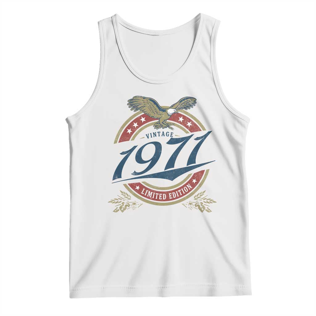 55th Birthday Beer Lover Vintage 1971 Limited Edition Tank Top Bald Eagle