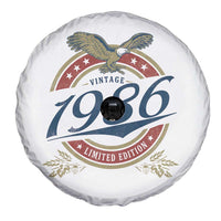 40th Birthday Beer Lover Vintage 1986 Limited Edition Spare Tire Cover Bald Eagle