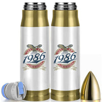 40th Birthday Beer Lover Vintage 1986 Limited Edition Bullet Tumbler Bald Eagle