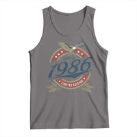 40th Birthday Beer Lover Vintage 1986 Limited Edition Tank Top Bald Eagle