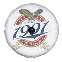 35th Birthday Beer Lover Vintage 1991 Limited Edition Spare Tire Cover Bald Eagle