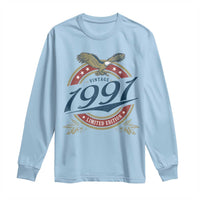35th Birthday Beer Lover Vintage 1991 Limited Edition Long Sleeve Shirt Bald Eagle