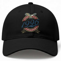 30th Birthday Beer Lover Vintage 1996 Limited Edition Baseball Cap Bald Eagle