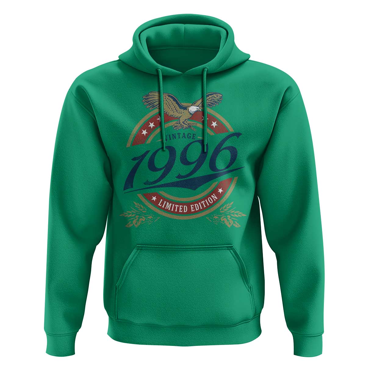30th Birthday Beer Lover Vintage 1996 Limited Edition Hoodie Bald Eagle