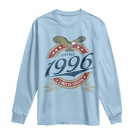 30th Birthday Beer Lover Vintage 1996 Limited Edition Long Sleeve Shirt Bald Eagle