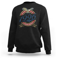 30th Birthday Beer Lover Vintage 1996 Limited Edition Sweatshirt Bald Eagle