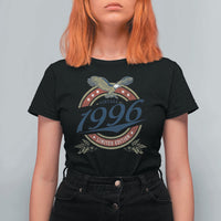 30th Birthday Beer Lover Vintage 1996 Limited Edition T Shirt For Women Bald Eagle