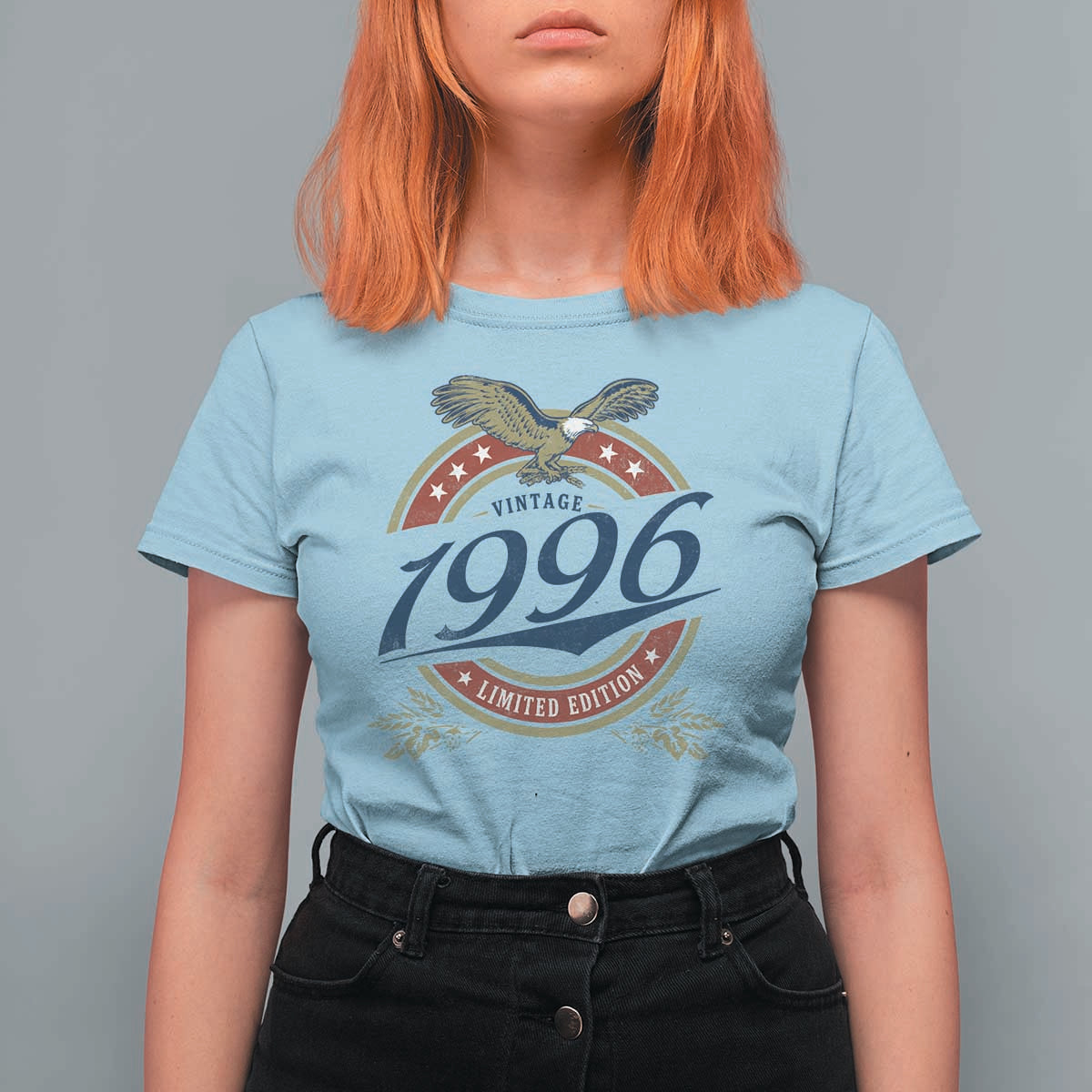 30th Birthday Beer Lover Vintage 1996 Limited Edition T Shirt For Women Bald Eagle